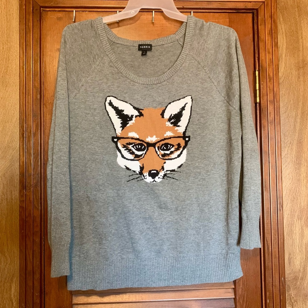 Torrid Fox Sweater Plus Size 1